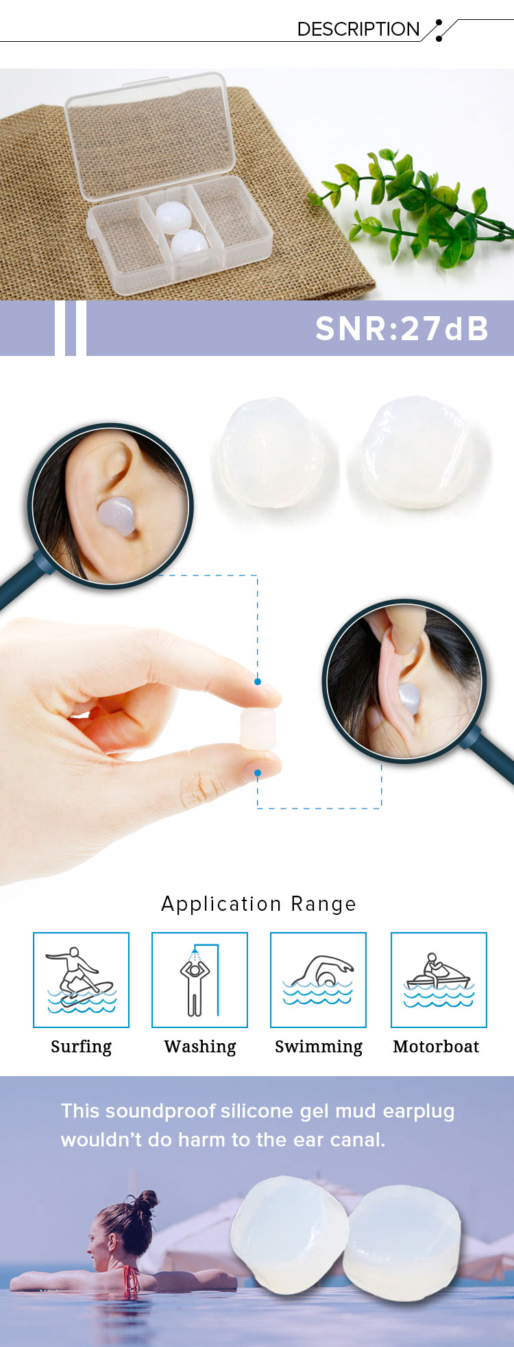 Custom Moldable Silicone Ear Plugs